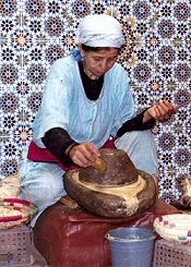 Grinding Argan Nuts